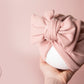 Baby turban, baby hat, baby accessory, baby shower gift, pink turban, baby bow turban, summer turban, ribbed turban