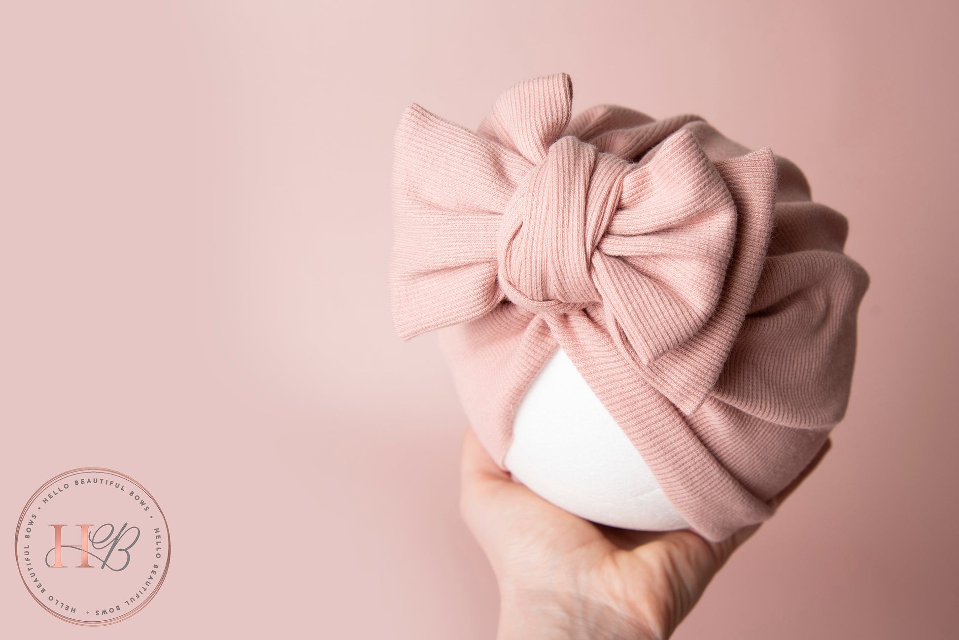 Baby turban, baby hat, baby accessory, baby shower gift, pink turban, baby bow turban, summer turban, ribbed turban