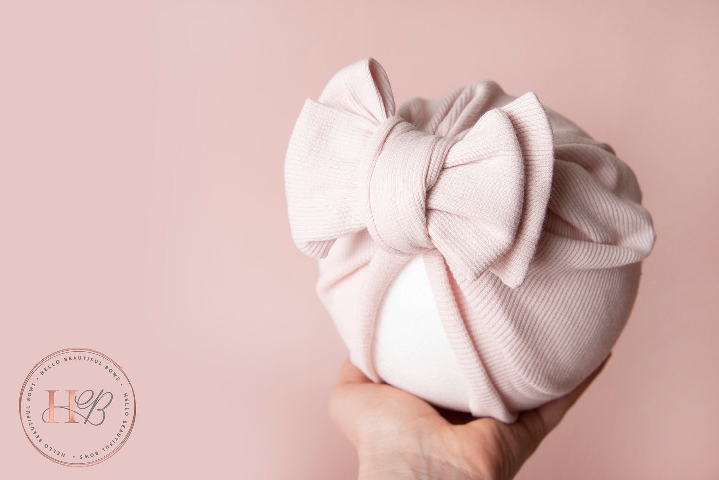 Baby turban, baby hat, baby accessory, baby shower gift, baby pink turban, baby bow turban, summer turban, ribbed turban