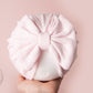 Baby turban, baby hat, baby accessory, baby shower gift, baby pink turban, baby bow turban, autumn turban, ribbed turban