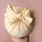 Baby turban, baby hat, baby accessory, baby shower gift, Yellow gingham turban, summer turban,