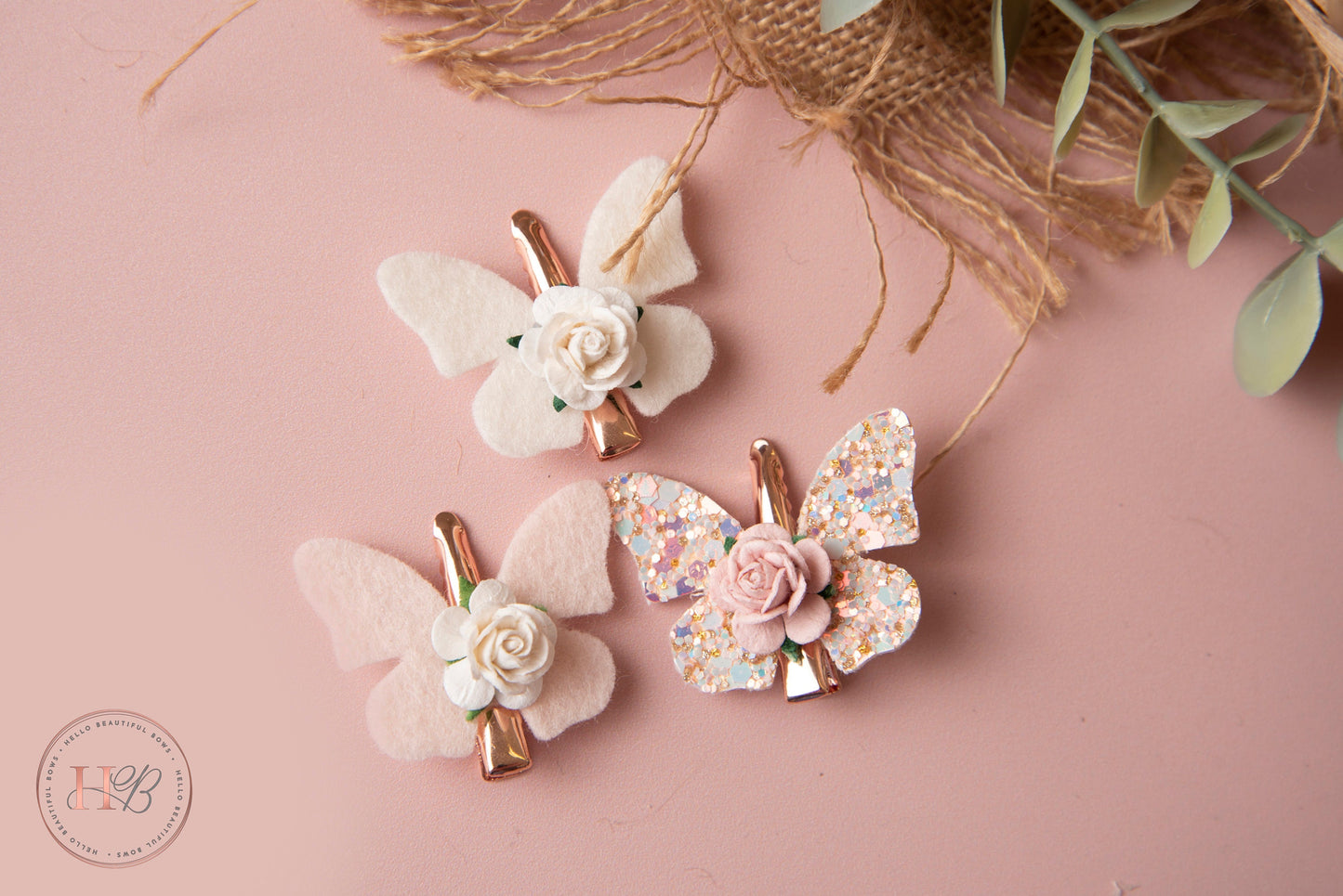 butterfly hair clips, fringe clips, hair clips, tiny hair clips, clips for babies, mini hair clips, flower hair clips, baby hair clips