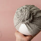 Baby turban, baby hat, baby accessory, baby shower gift, Grey turban, summer turban, Bow Turban, Plait Turban, Lace turban