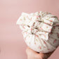 Baby turban, baby hat, baby accessory, baby shower gift, Cream Turban, baby bow turban, summer turban, floral Turban