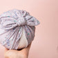 Baby turban, baby hat, baby accessory, baby shower gift, floral turban, baby bow turban, summer turban, lilac turban