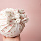 Baby turban, baby hat, baby accessory, baby shower gift, Cream Turban, baby bow turban, summer turban, floral Turban