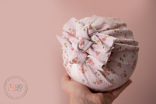 Baby turban, baby hat, baby accessory, baby shower gift, Pink Turban, baby bow turban, summer turban, floral Turban