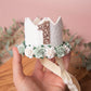 White birthday crown, 1st birthday crown, 2nd birthday crown, Cake smash crown, birthday crown, glitter birthday crown, first birthday girl,