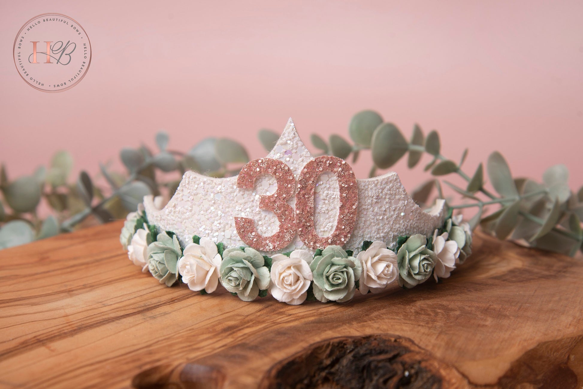 Girls birthday tiara, princess tiara, white birthday tiara, girls birthday crown, birthday accessories, 30 tiara, adult tiara, 21 tiara,