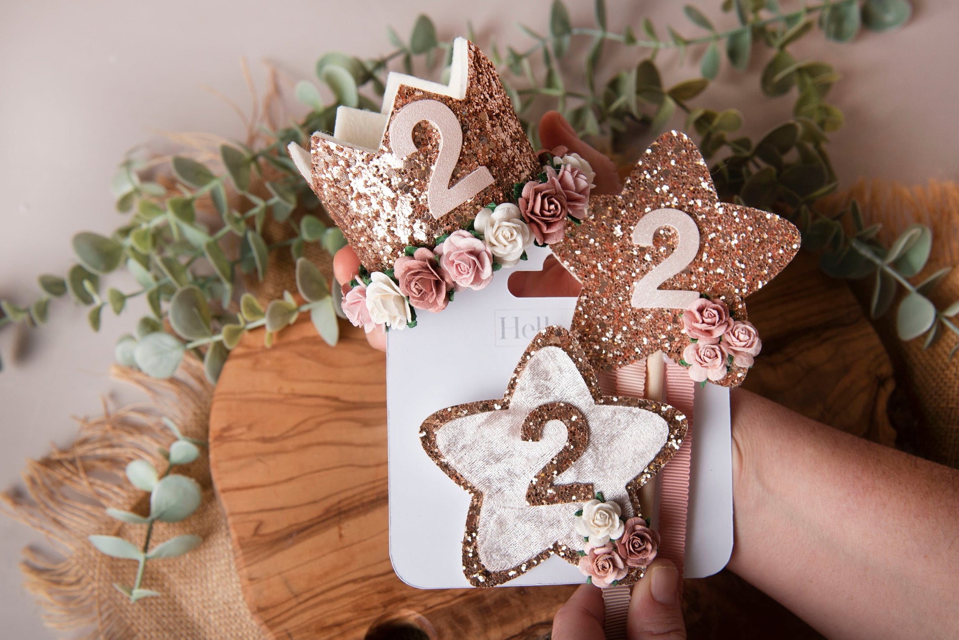 Birthday crown, Birthday set, birthday wand, birthday badge, 1st birthday crown, 2nd birthday crown, Cake smash crown, rose gold crown