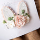 Spring bunny ears clips, Easter bunny clip, , flower clip