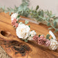 Girls flower headband, girls Alice headband flower headband, summer headband, floral headband, flower girl headband, girls headbands