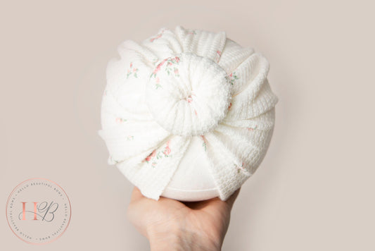 Baby turban, baby hat, baby accessory, baby shower gift, floral turban, baby bow turban, summer turban,