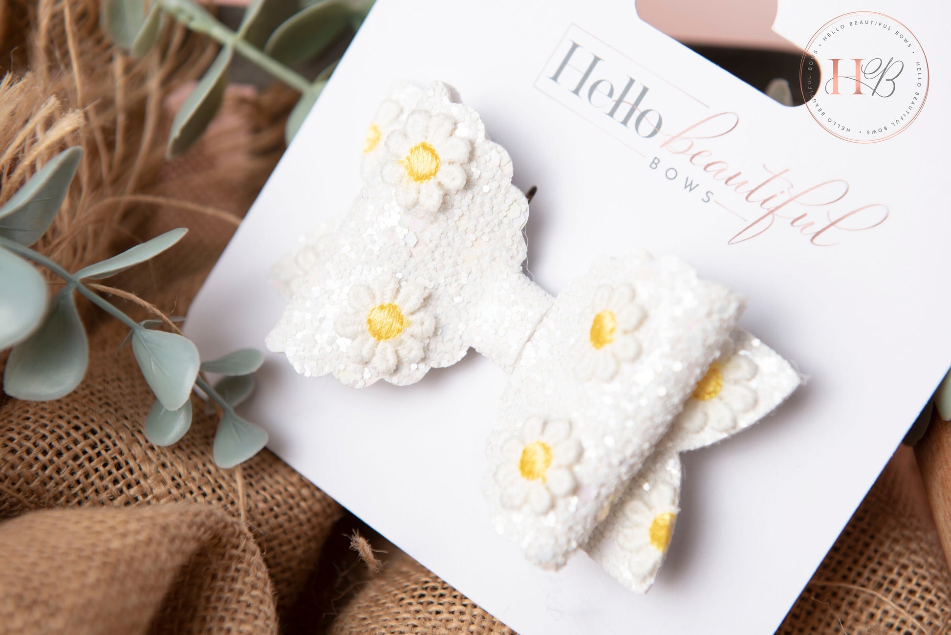 Daisy hair bow, hair bows, hair clips girls summer hair bows, baby bow baby headband girls headband, holiday hair bows,