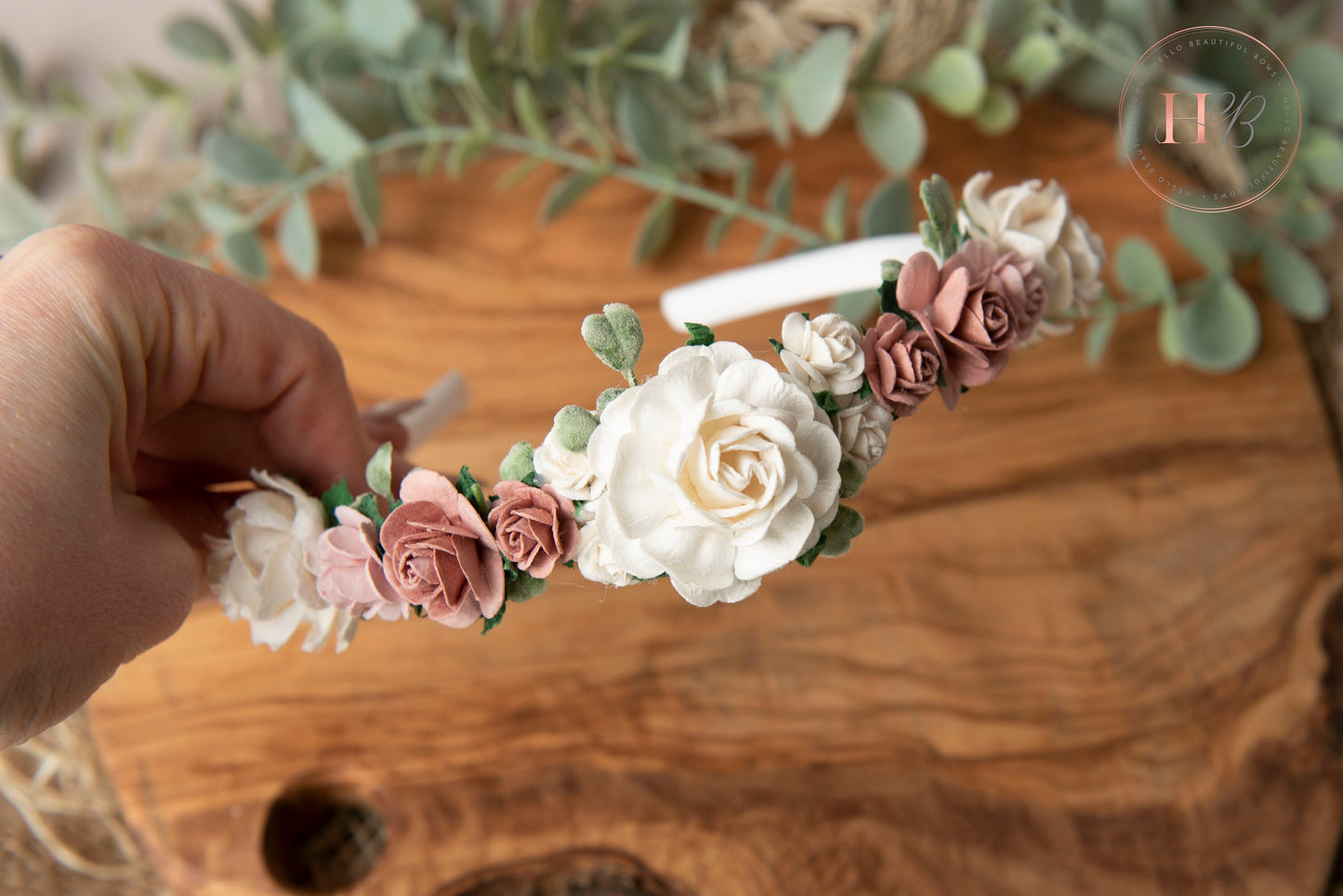 Girls flower headband, girls Alice headband flower headband, summer headband, floral headband, flower girl headband, girls headbands