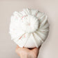 Baby turban, baby hat, baby accessory, baby shower gift, white turban, donut turban , summer turban, floral turban