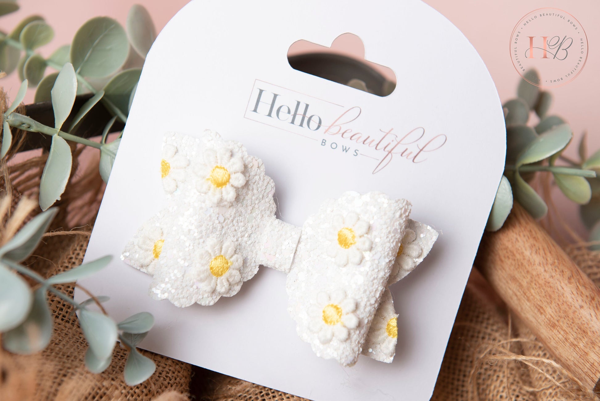 Daisy hair bow, hair bows, hair clips girls summer hair bows, baby bow baby headband girls headband, holiday hair bows,