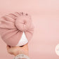 Baby turban, baby hat, baby accessory, baby shower gift, pink turban, donut turban, ribbed turban