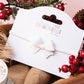christmas baby headband, first christmas headband, white baby headband, newborn headband,